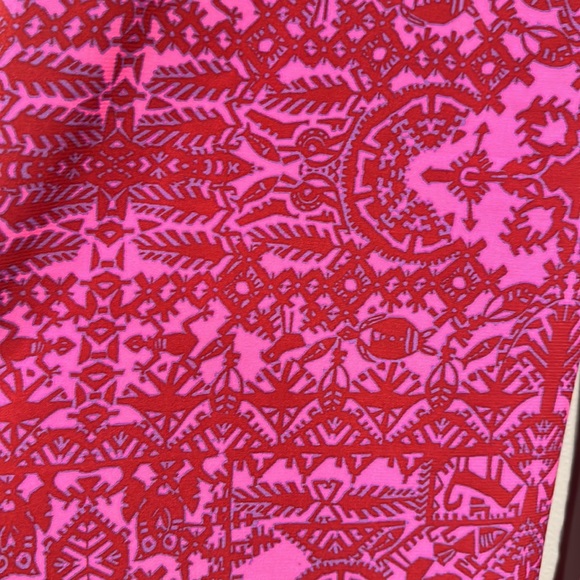 Coldwater Creek Pink Red Purple Crop Wide Leg Pants - Size 14 - Picture 4 of 8